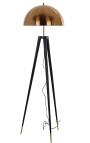 "Rene" floor lamp with gold metal shade