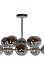 Design chandelier "Wolny B" 10 palonych szklanek