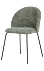 Dining stol "Alia" design i thyme sammet med svarta ben