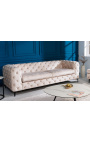 Ар-деко Chesterfield design "Rhea" 3-местный диван из бархата цвета шампанского