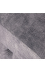 Bench Rhea Arte Deco Diseño de Chesterfield en terciopelo gris