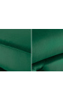 Bench "Rhea" Art Deco Chesterfield design in emerald green velvet