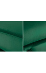 Bench "Rhea" Art Deco Chesterfield ontwerp in emeraal groen velvet