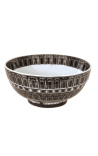 Palác salát bowl v černobílém smalu porcelainelain