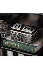 Boite rectangulaire avec couvercle "Palace" en porcelaine émaillé noir et blanc