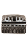 Boite rectangulaire avec couvercle Palace en porcelaine émaillé noir et blanc