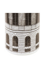 Stajalište za kišobrane veličina L "Palača" u crno-bijeloj emajliranoj porcelani