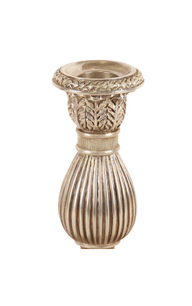 Empire stiliaus sidabruota bronzinė žvakidė