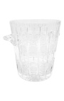 Size L champagne bucket in hand-blown and cut crystal