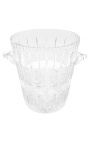 Size L champagne bucket in hand-blown and cut crystal