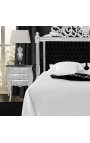 Nattduksbord (sängbord) barockt silverträ med svart marmor