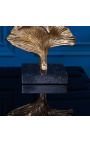 Современный светильник "Листья гинкго" золотистый алюминий