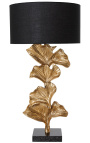 Contemporary lamp "Ginkgo Leaves" golden aluminum