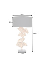 Hedendaagse lamp "Ginkgo bladeren" gouden aluminium