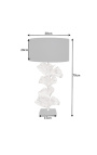 Lampa contemporană "Ginkgo a lăsat" argint aluminiu