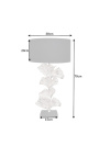 Moderne lamper "Ginkgo blad" sølv aluminium