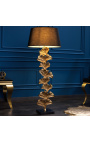 Moderna podna svjetiljka "Ginkgo lišće" zlatni aluminijum