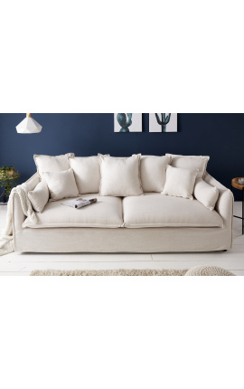 3 seater sofa CELESTE natural linen
