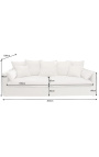 3-Sitzer-Sofa CELESTE aus Naturleinen