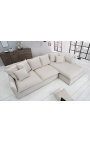 Corner sofa 255 cm CELESTE natural linen