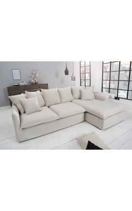 Ecksofa 255 cm CELESTE Naturleinen