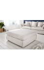Stor firkantet bænk 100 cm CELESTE naturligt sengetøj