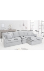 Corner sofa 255 cm CELESTE gray linen