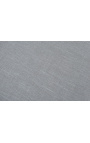 Stor fyrkantig bänk 100 cm CELESTE grått linne