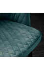Set de 2 scaune "Madrid" design în benzină blu velvet