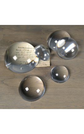 Conjunto de 6 lupas de vidro ideais como peso de papel