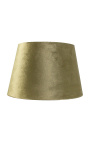 Lampenschirm aus goldenem Samt und goldener Innenseite, 25 cm Durchmesser