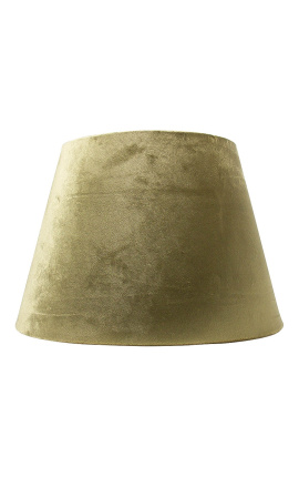 Lampshade az arany bársonyban és az arany belső térben 30 cm átmérőben