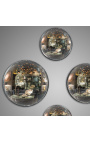Set de 4 oglinzi convex rotunjite numite "oglinda vrăjitoare