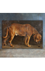 Festészet "Egy Broholmer kutya néz egy bogár" - Otto Bache