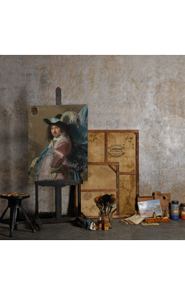 Pintura de retrato &quot;Andries Stilte como porta-estandarte&quot; - J.C. Verspronck