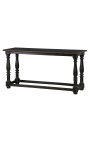 Svart balusterbord (draper's table) i italiensk 1700-tallsstil