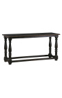 Svart balusterbord (draper's table) i italiensk 1700-tallsstil