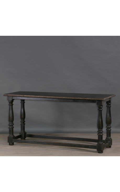 Svart balusterbord (draper's table) i italiensk 1700-tallsstil