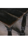 Mesa de balaustres negros (mesa de pañero) de estilo italiano del siglo XVIII