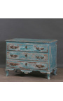 Sir Thomas" 3-drawer chest with top lagoon blue