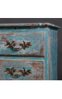 Siru Tomas" 3 stalčių dėžutė su viršutiniu lagūnos mėlynu