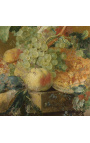 Gemälde "Früchte und Blumen in der Nähe einer Vase mit Lieben verziert" - Jan Van Huysum
