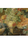 Painting "Fruits and flowers near a vase decorated with loves" - Jan Van Huysum