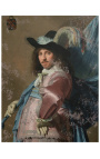 Pintura de retrato "Andries Stilte como porta-estandarte" - J.C. Verspronck