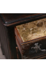 Cassettiera notarile con 3 cassetti in rovere patinato