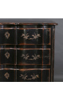 Regency style "Monsieur" chest of drawers with 3 drawers in patinated oak