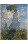 Painting "Woman with a Parasol - Madame Monet and her Son" - Claude Monet