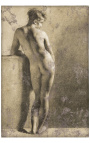 Maleri "Nøgen stående tilbage visning" - Pierre Pierre Pierre-I nærheden af Paul Prud'hon