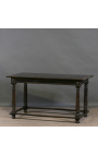 Renaissance style middle table with balusters in black oak