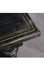 Table de milieu de style Renaissance à balustres colori noir chêne foncé